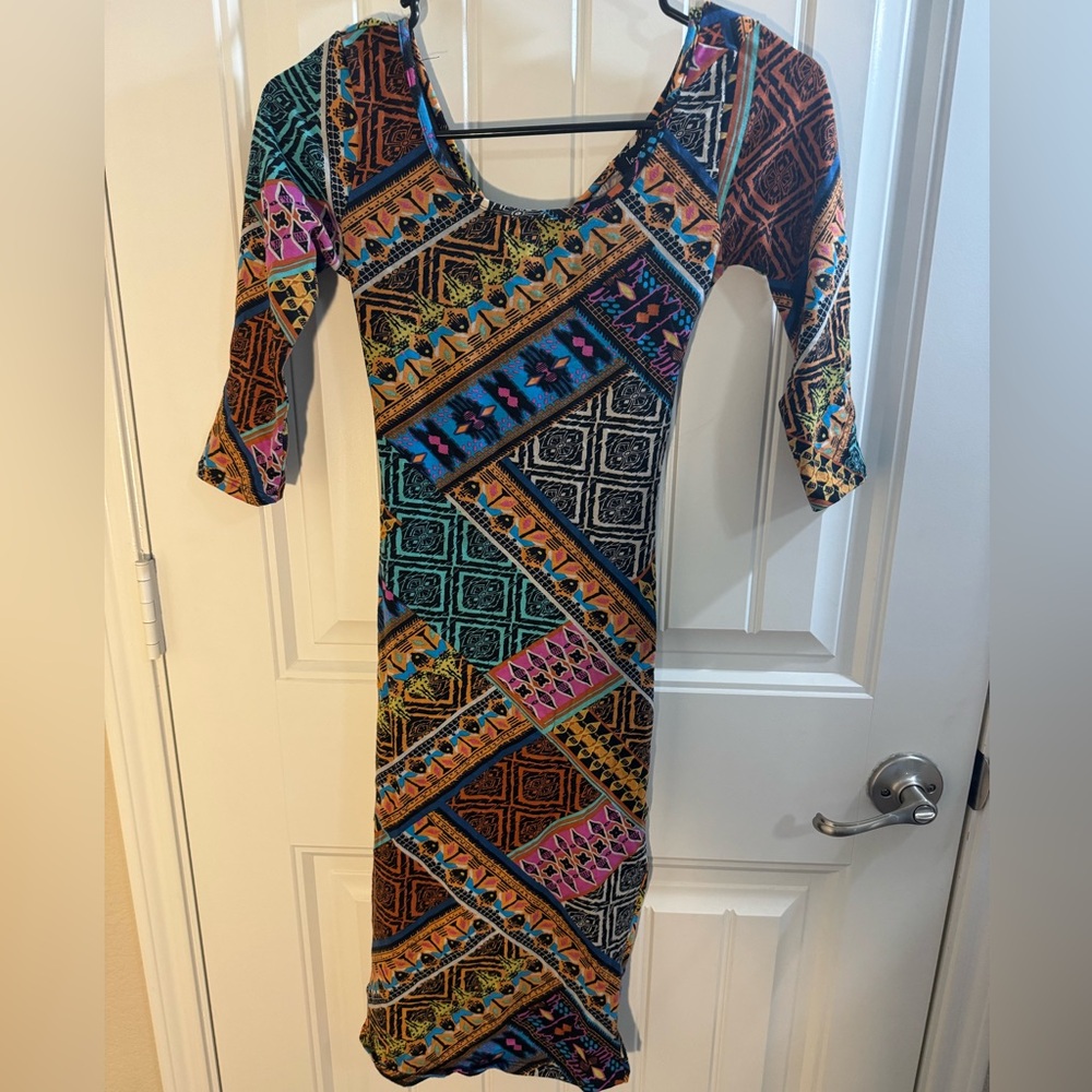 Colorful evening dress
